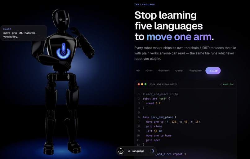 URITP (Universal Robot Instruction/Translation Protocol) – screenshot 3