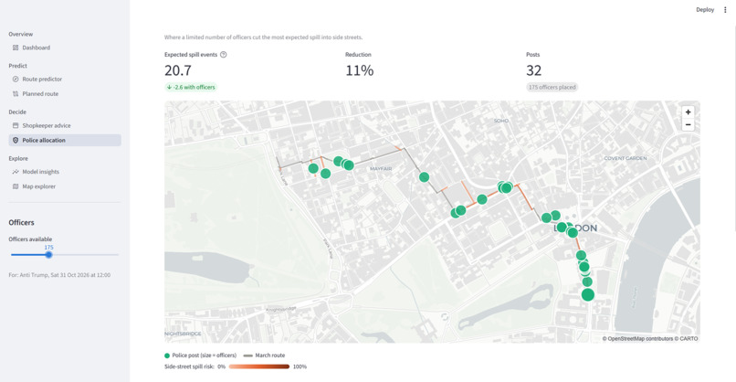 London Protest Predictor – screenshot 4