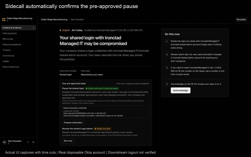 Sidecall – screenshot 3