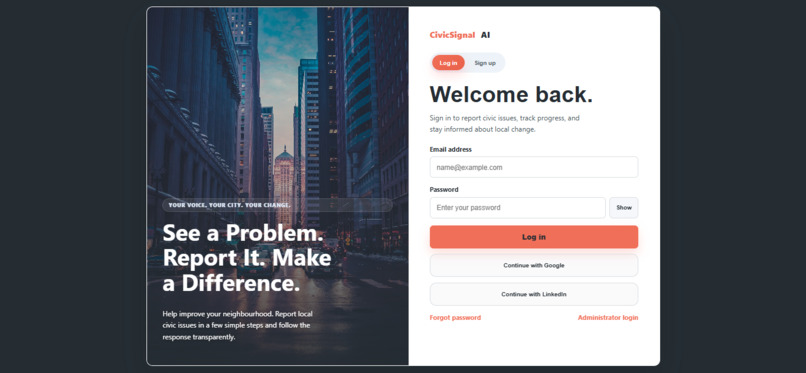 CivicSignal AI – screenshot 1