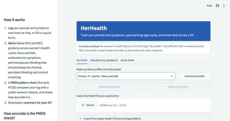 Her Health – screenshot 1