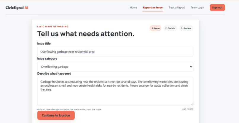 CivicSignal AI – screenshot 4