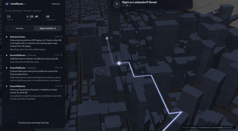 HootRoute – screenshot 2
