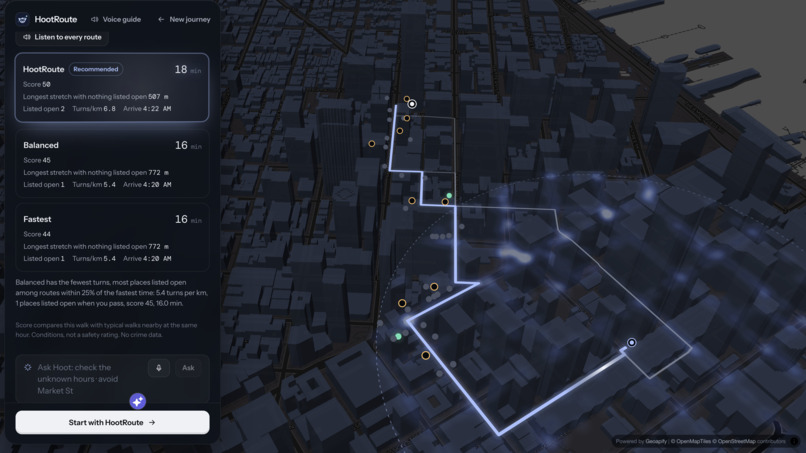 HootRoute – screenshot 3