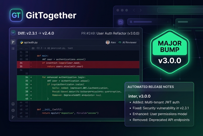 GitTogether — AI Visual Diff & Architectural Intelligence – screenshot 1