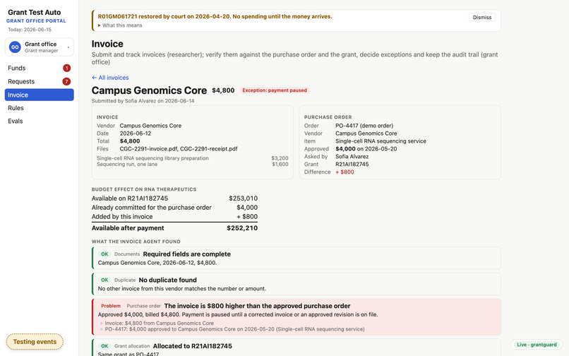 Grant Test Auto – screenshot 2