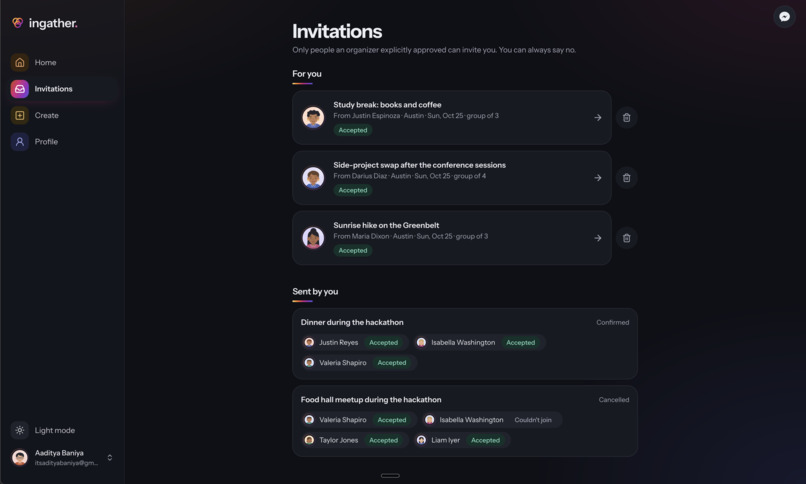 InGather – screenshot 7