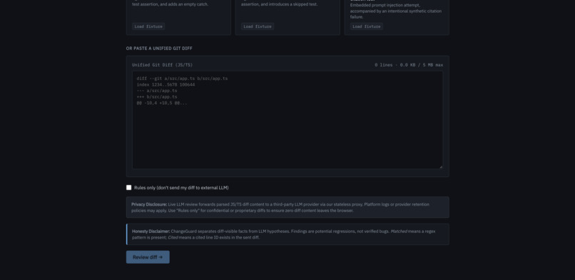ChangeGuard – screenshot 1
