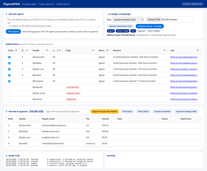 PayoutPilot – screenshot 1
