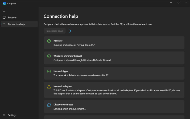 Castpane – screenshot 2
