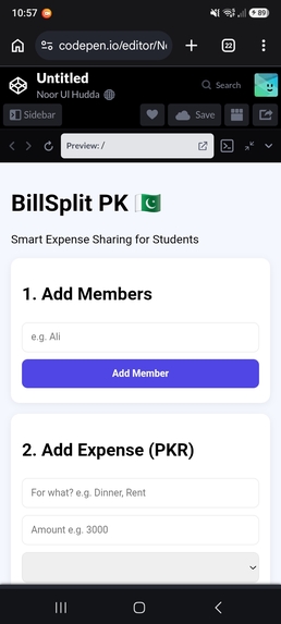 BillSplitPK – screenshot 1