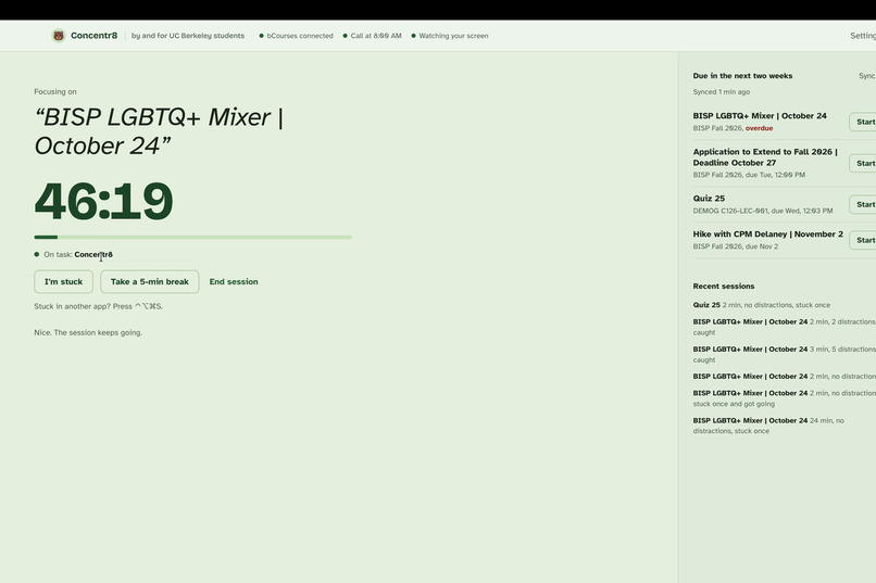 Concentr8 – screenshot 1