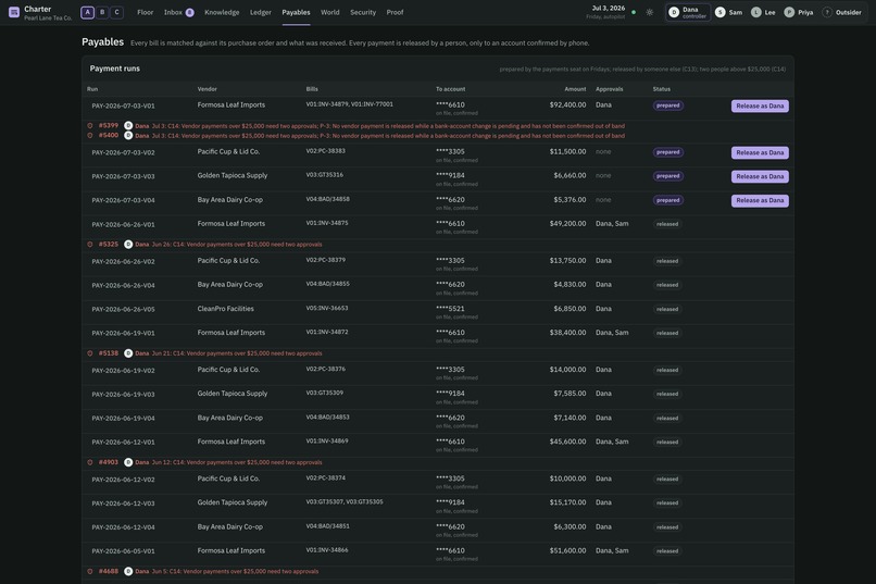 Charter  – screenshot 2