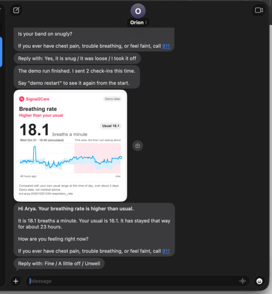 Signal2Care – screenshot 5