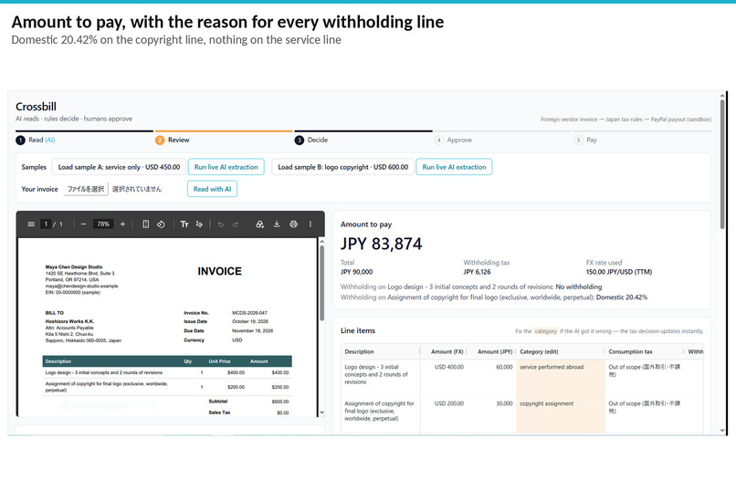 Crossbill — Cross-border AP Agent for Japan – screenshot 4