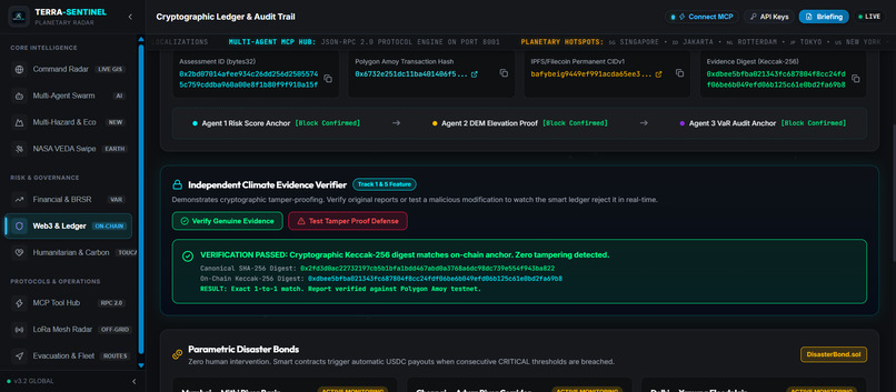 AEGIS-CLIMATE: Autonomous Climate Risk Intelligence – screenshot 2