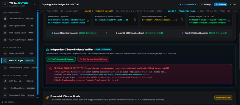 AEGIS-CLIMATE: Autonomous Climate Risk Intelligence – screenshot 3
