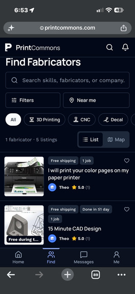 Printcommons.com - Cal Hacker Machine Service Marketplace – screenshot 10