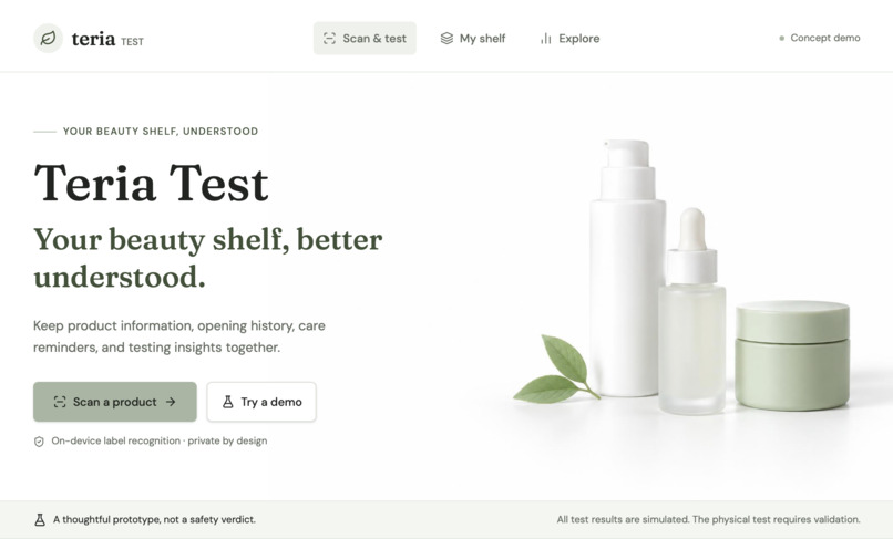 Teria Test – screenshot 1