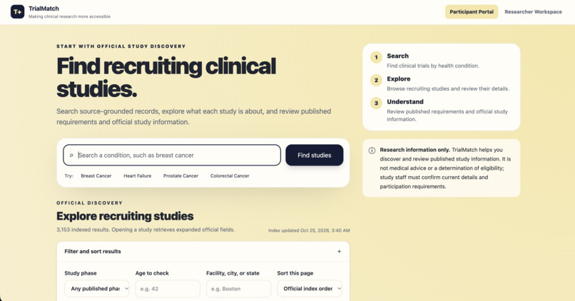 TrialMatch – screenshot 2