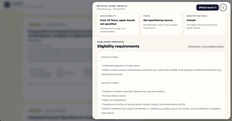 TrialMatch – screenshot 5
