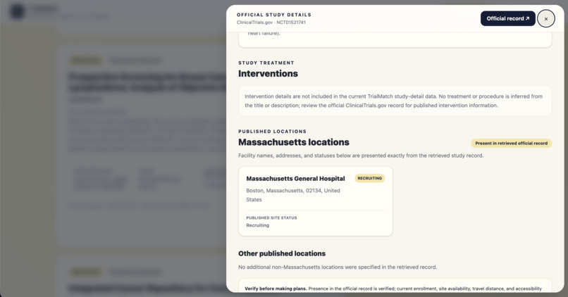 TrialMatch – screenshot 6