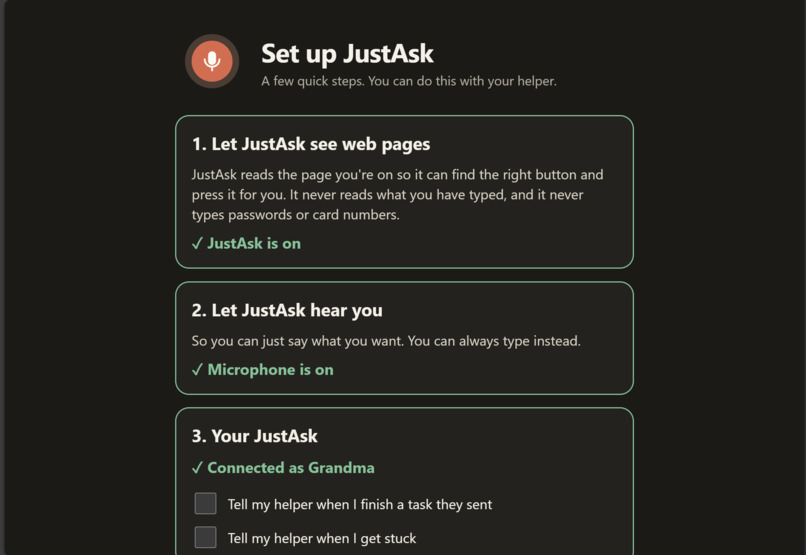 JustAsk – screenshot 2