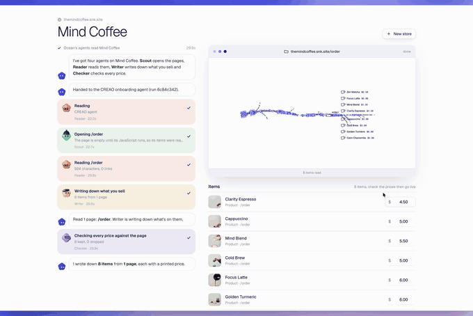 Ocean: Let Any Business Sell to AI Agents – screenshot 7
