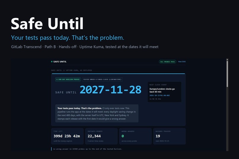 Safe Until – screenshot 1