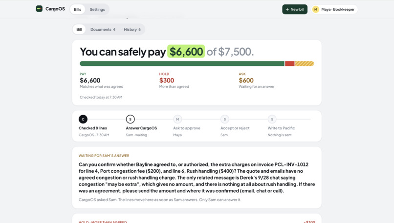 CargoOS – screenshot 4