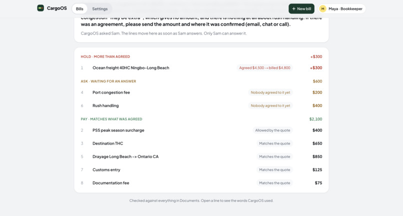 CargoOS – screenshot 5