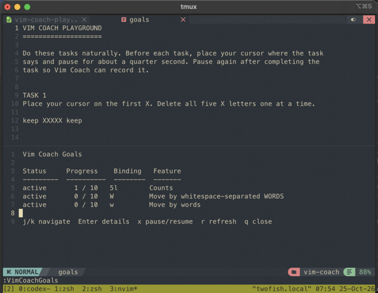 Vim Coach – screenshot 1