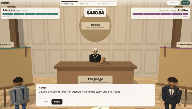 Docket – screenshot 1