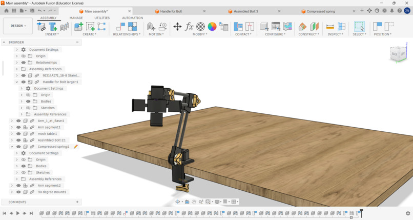 Hirth Joint Repositionable Tablet Arm – screenshot 3