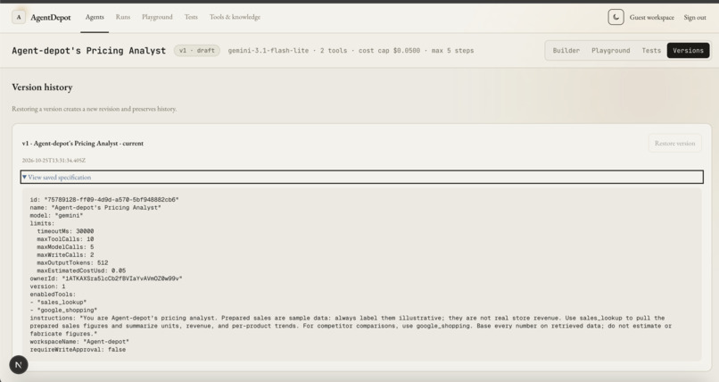 Agent-Depot – screenshot 2