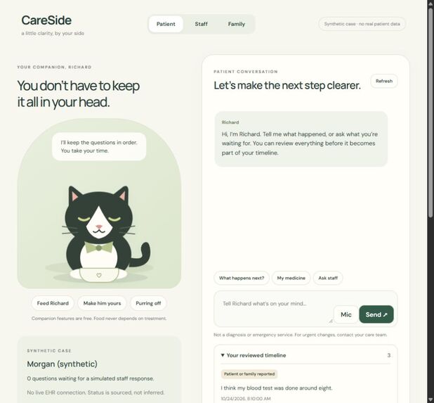 CareSide – screenshot 1