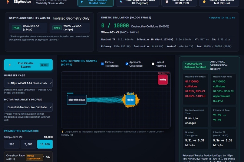 SlipVector: Browser-Native Kinetic UI Auditor – screenshot 9