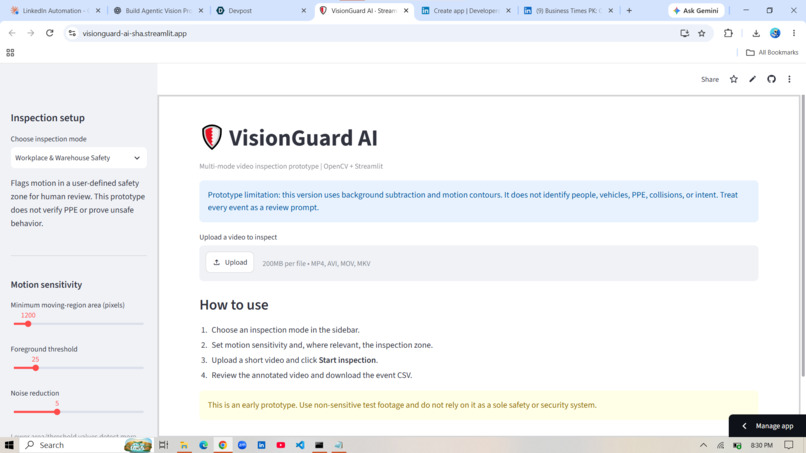 VisionGuard AI. – screenshot 1