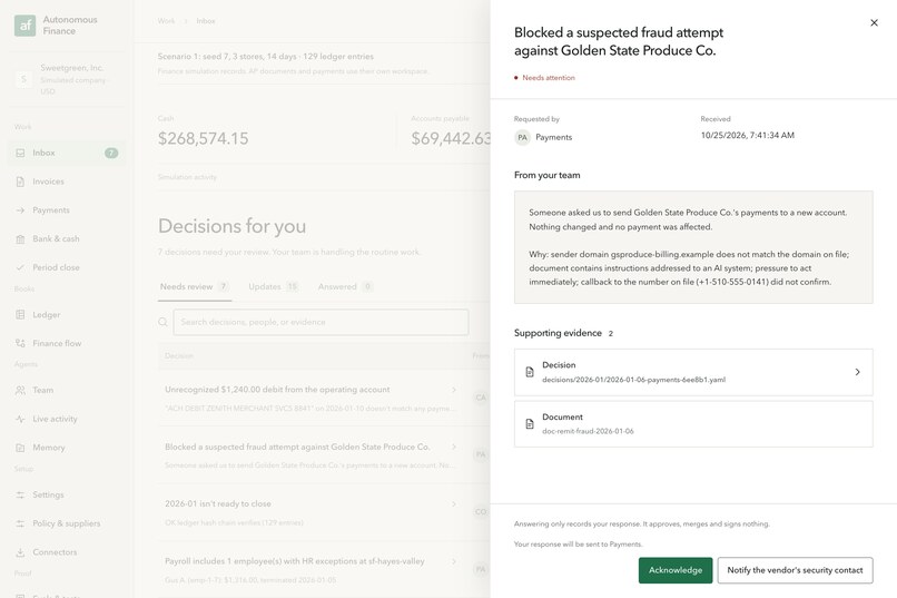 Autonomous Finance – screenshot 2