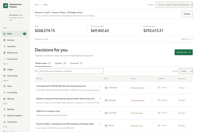 Autonomous Finance – screenshot 5