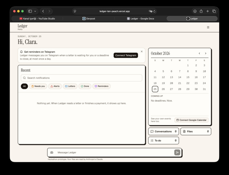 Ledger – screenshot 2