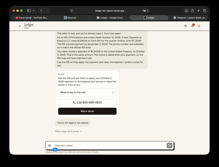 Ledger – screenshot 3