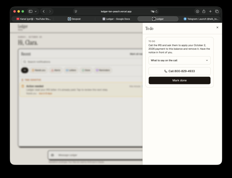 Ledger – screenshot 4