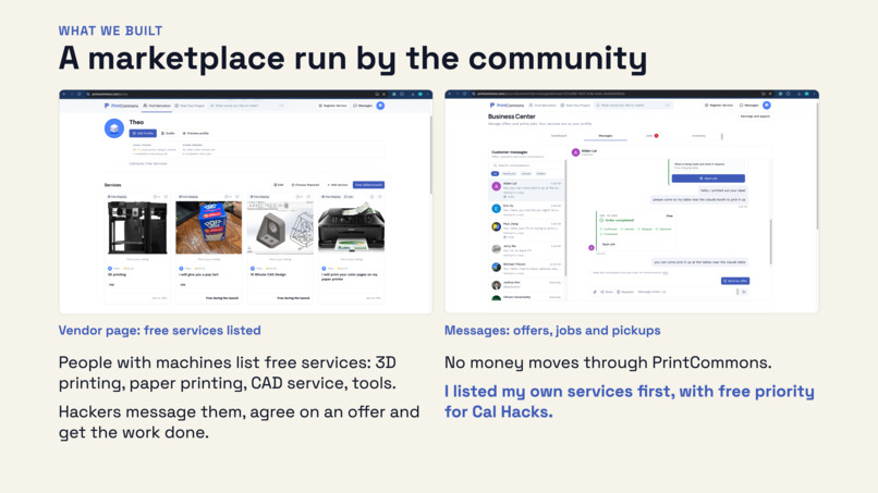 Printcommons.com - Cal Hacker Machine Service Marketplace – screenshot 4