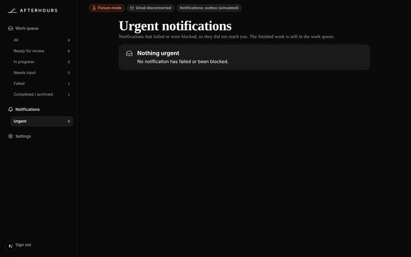 AfterHours – screenshot 2