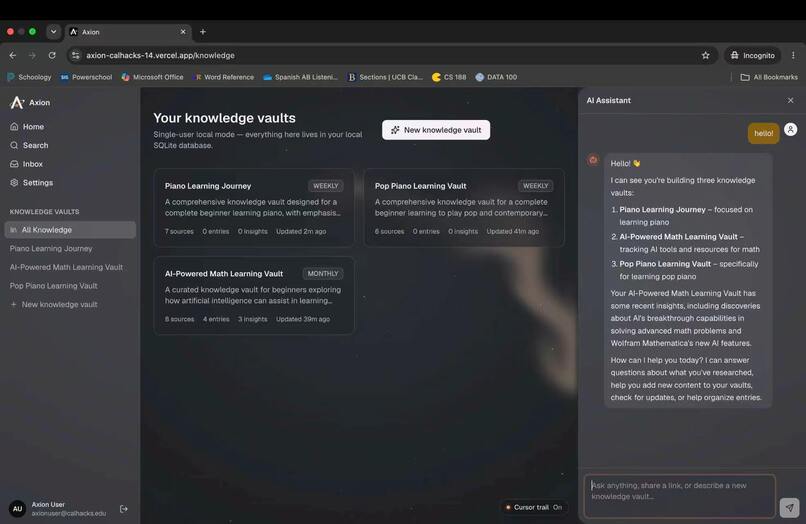 Axion - Living Knowledge Base – screenshot 5