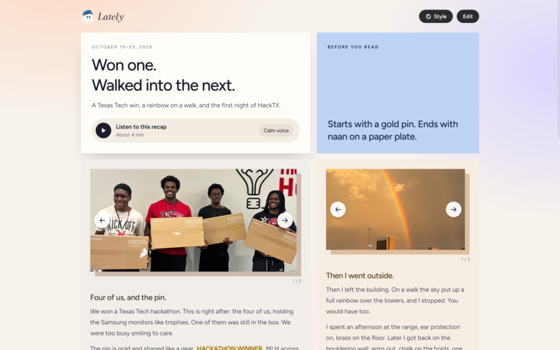 Lately – screenshot 8