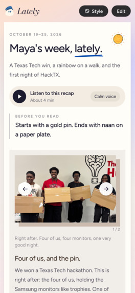 Lately – screenshot 5