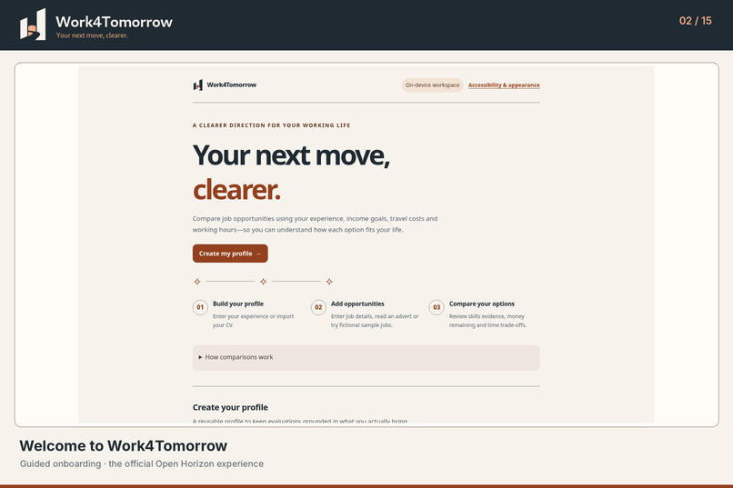 Work4Tomorrow – screenshot 1