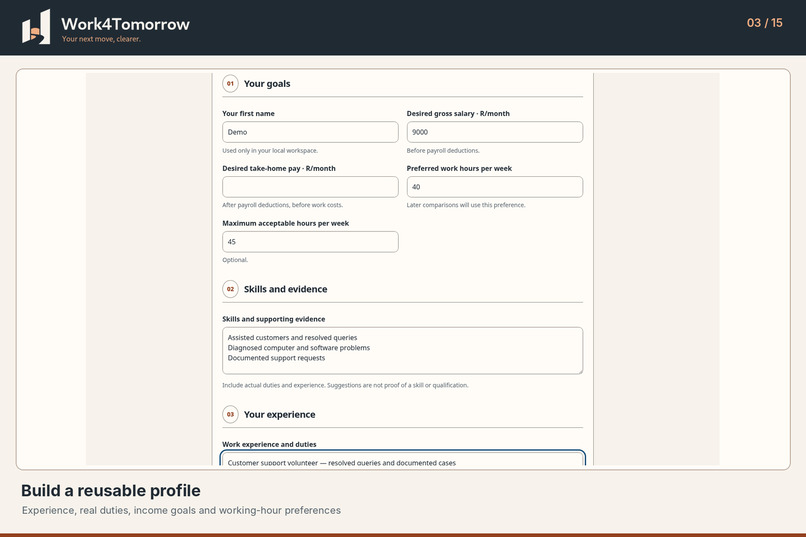 Work4Tomorrow – screenshot 2